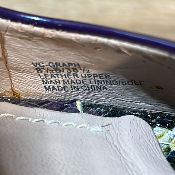 Vince Camuto‎ Graph Peep-Top Platform Purple Python Peep Toe Heels - Picture 12 of 15